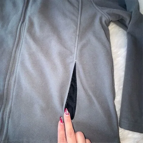 Red Head Men's XL Gray Fleece Full Zip Jacket Adjustable Waist Athleisure - Picture 4 of 13